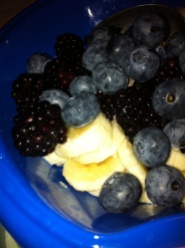 Fresh Harvest Fruit Cup: the Three B's, Blueberry, Blackberry and Banana